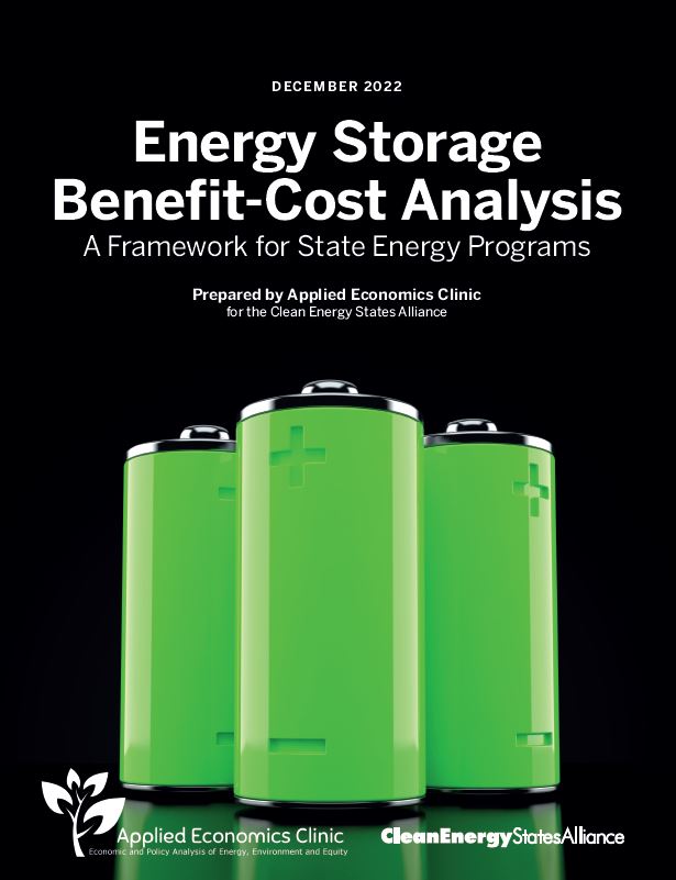 Energy Storage BenefitCost Analysis A Framework for State Energy