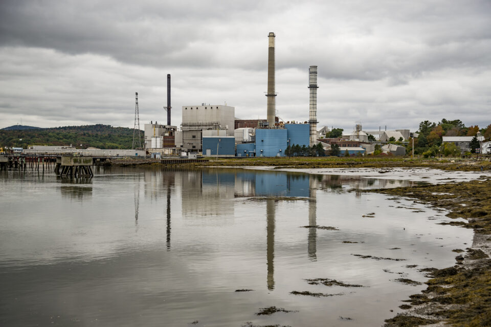 The Bucksport Generation Power Station is a gas-fired peaker power plant at the site of the former Verso Paper Mill in Bucksport, Maine. Photo Credit: e.della/Bigstock.com