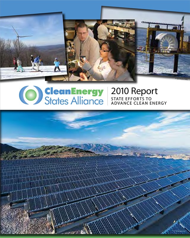 CESA 2010 Report State Efforts to Advance Clean Energy Clean Energy