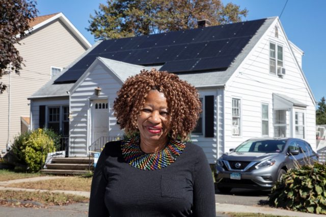 Coretta went solar in 2019 to help improve the environment for her grandkids. Photo courtesy of Connecticut Green Bank.