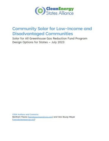 Community Solar GGRF cover