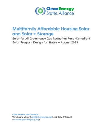 MFAH Solar and Storage Program Design_CESA cover