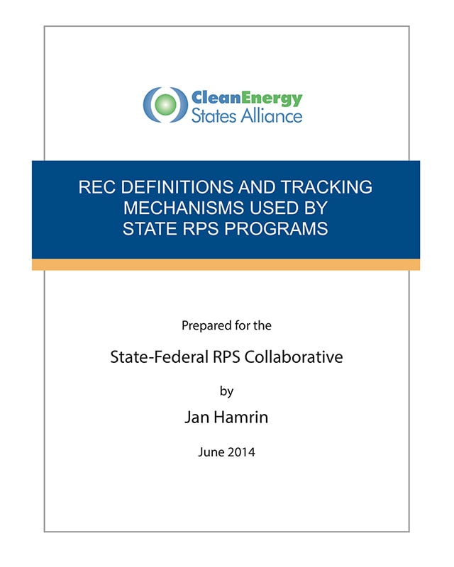 REC Definitions and Tracking Mechanisms Used by State RPS Programs ...