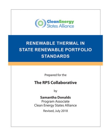 Renewable Thermal in State Renewable Portfolio Standards
