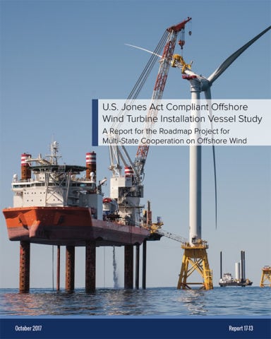 U.S. Jones Act Compliant Offshore Wind Turbine Installation Vessel Study cover